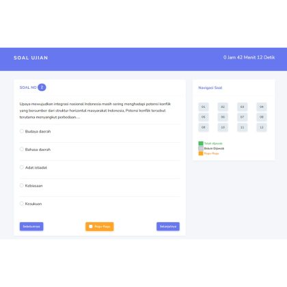 APLIKASI UJIAN ONLINE PRO 2023 BERBASIS WEB