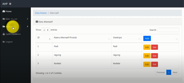 Sistem Pendukung Keputusan Metode Analytic Hierarchy Process (AHP)