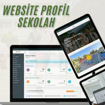 PROMO !!! Website Profil Sekolah dengan Laravel 8 dan MySQL (Support PHP 7 dan 8)