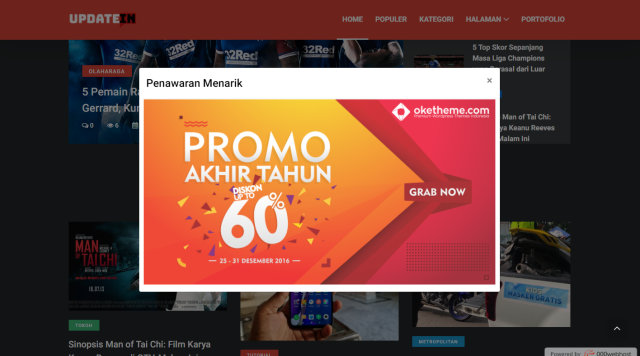 Website Berita, Blog dan Portofolio Berbasis Web dengan Framework CodeIgniter
