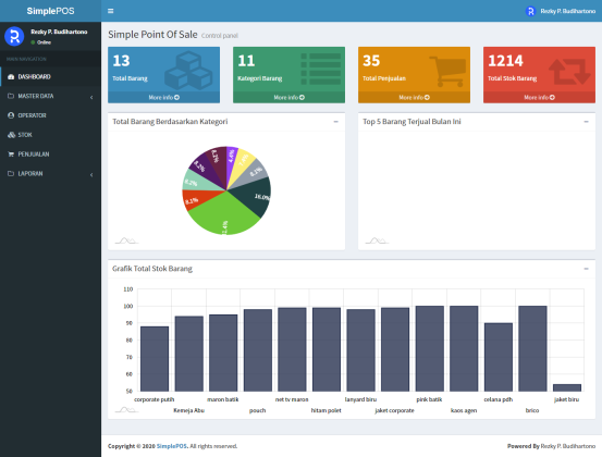 Aplikasi Simple Point Of Sale (POS) Kasir dengan framework codeigniter