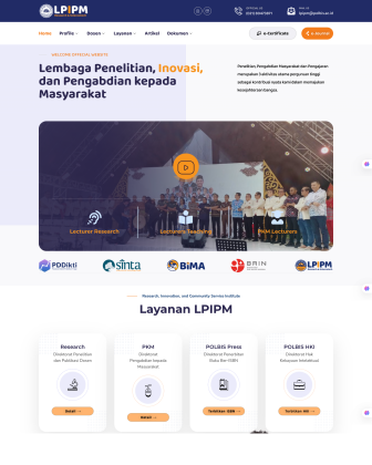 Website Compro Lembaga Kampus dan Sekolah