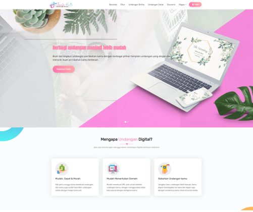 Web Usaha Undangan Digital Online Siap Pakai