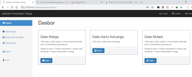 Source Code Data penduduk Warga RT/RW Berbasis Web based Siap Pakai 