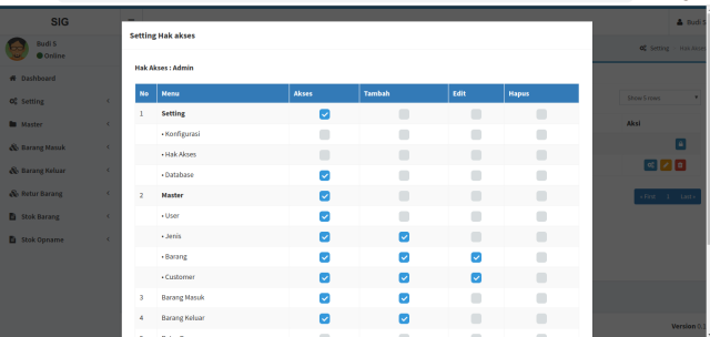 Sistem Manajemen Inventori Gudang berbasis Web dengan Codeigniter