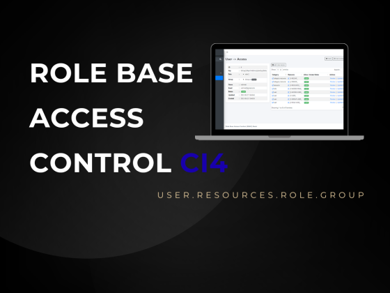 Full Source Code Role Base Access Control (RBAC) Basic dengan Codeigniter 4