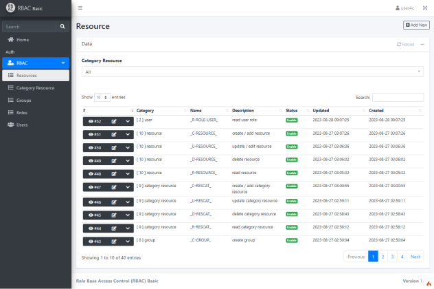 Full Source Code Role Base Access Control (RBAC) Basic dengan Codeigniter 4