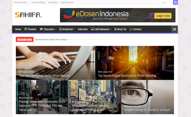 Website WordPress -  Portal Berita dan Personal web responsive