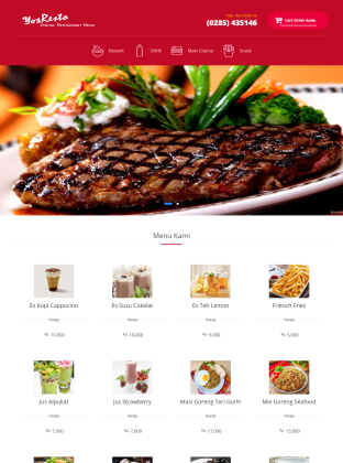 Source Code PHP Program Restaurant dengan Codeigniter