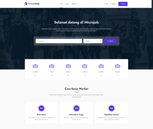 Aplikasi Freelancer - Microjob / Microworker mirip Sproutgigs - Laravel 10