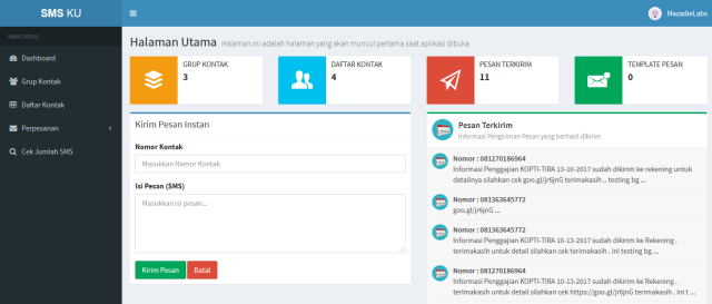 Aplikasi SMS Gateway With API Menggunakan PHP &amp;amp;amp;amp; Ajax